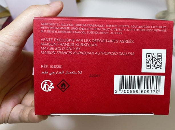 Maison Francis Kurkdjian – Baccarat Rouge Extrait de Parfum (1:1) – 200ml
